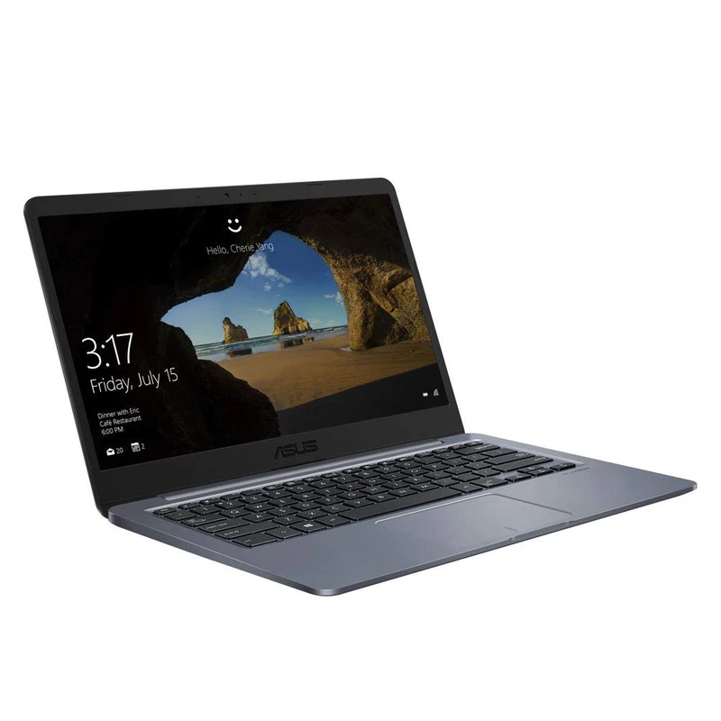 ASUS 14-inch Nano-Edge HD Cloudbook E406SA (Intel Celeron N3000 Processor, 64GB eMMC Storage, 4GB Memory, Windows 10 S with Microsoft Office 365 Pre-Installed) Star Grey - Image 1