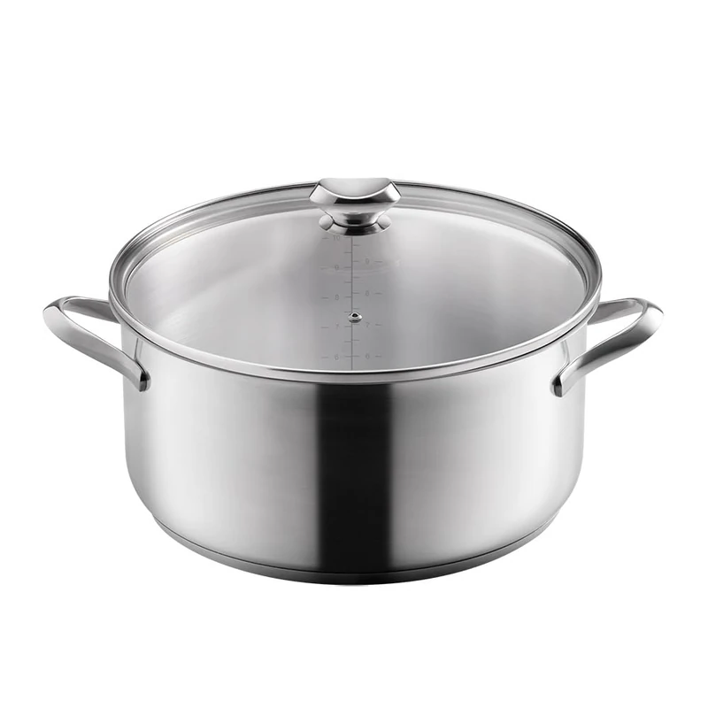 Metaltex Icona – Low Casserole Stainless Steel 32 cm 10 L - Image 1