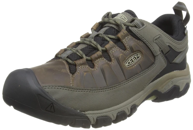 KEEN Men's Targhee 3 Waterproof Hiking Shoe, Bungee Cord/Black, 8 UK