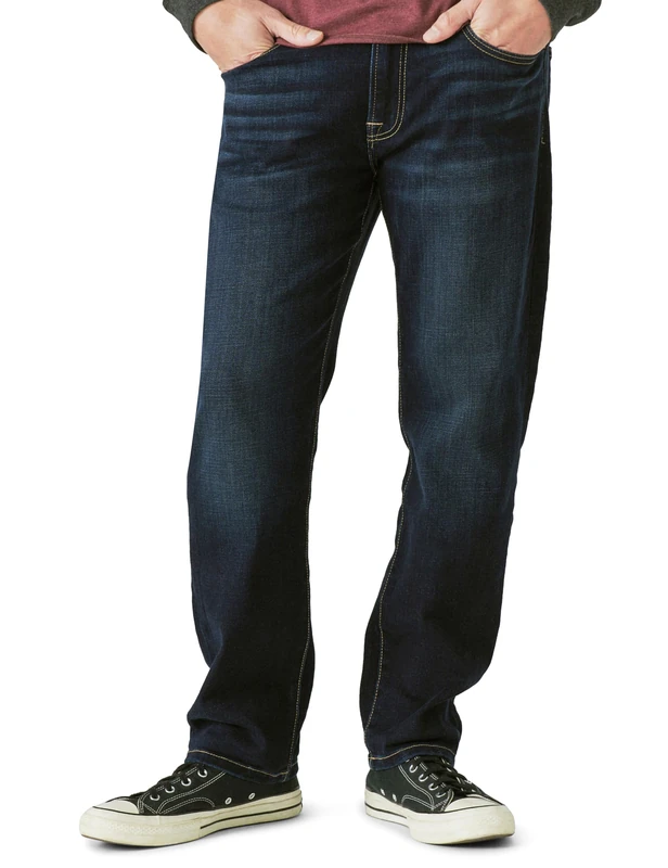 Lucky Brand Men's 223 Straight Jean, Falcon, 42W x 30L