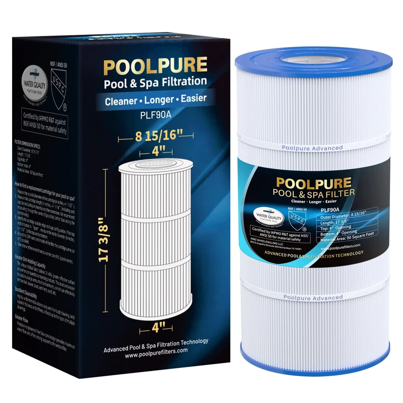 POOLPURE Swimming Pool Filter Replaces For Pleatco Pa90 Filbur Fc-1292 Unicel C-8409 1 Pack