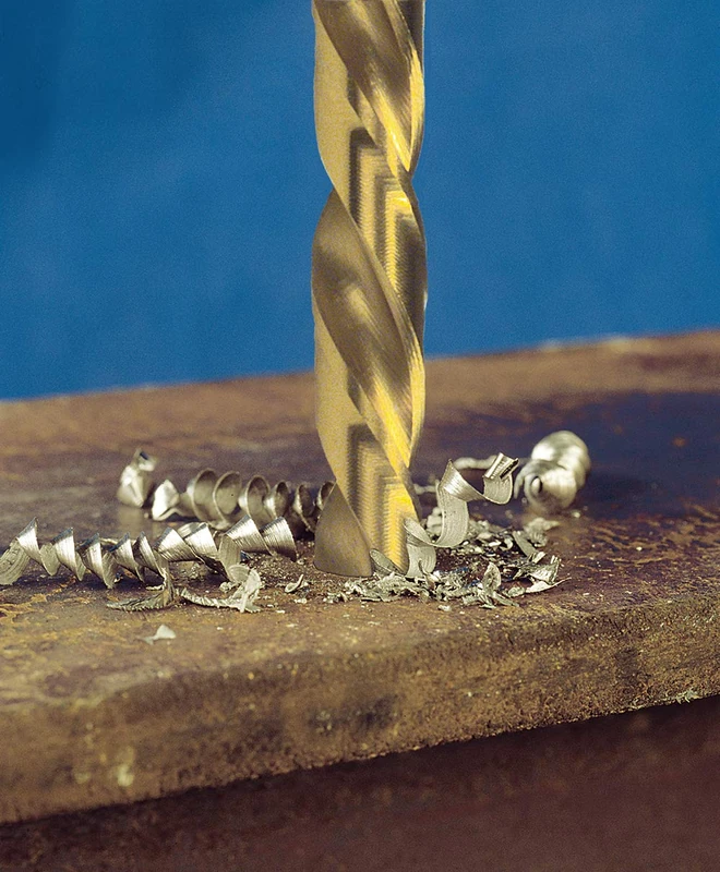 Exact 73302 Spiral Drill Bit Diameter 10.2 mm HSS-G DIN 338 Form C TiN Coating Type N