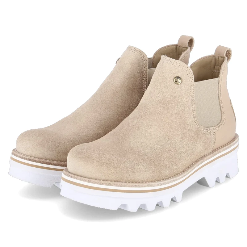 Panama Jack Women's Martinna B5 Chelsea Boot, Beige B1, 6 UK
