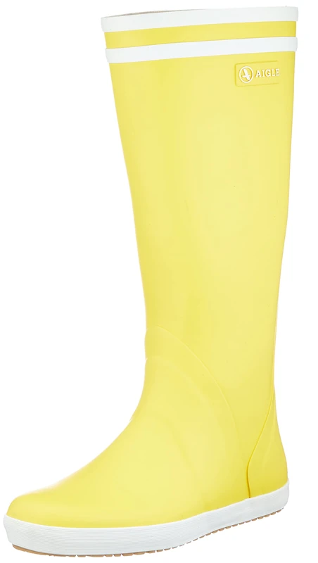 Aigle GOELAND, Rain Boot, JAUNE/BLANC,