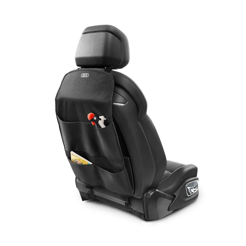 Audi 4M0061609 Black Back Protector with 4 Storage Compartments