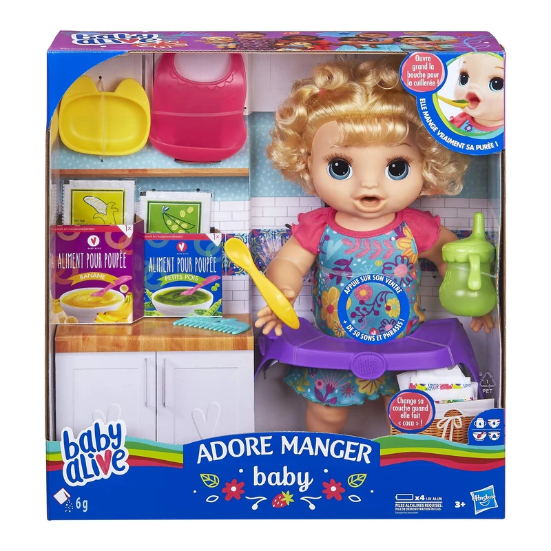 Baby Alive Happy Hungry Blonde Hair Doll