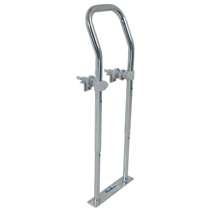 NRS Healthcare Height Adjustable Swedish Bath Rail, Chrome
