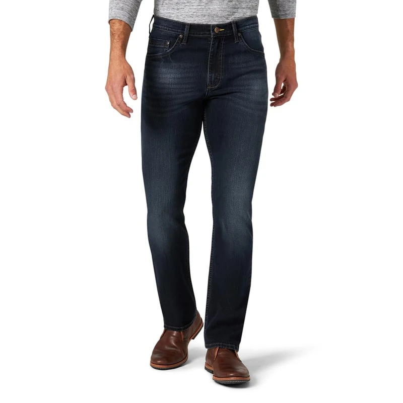 Wrangler Authentics Men's Slim Fit Straight Leg Jean, Raven, 30W / 30L
