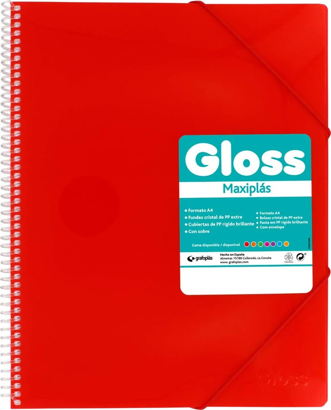 Grafoplás Folders of Covers 40 Fundas red