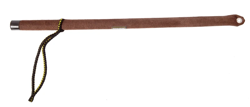 DINGO GEAR Dog Training Stick For Obedience Training, Brown Suede, Upgrade to Shooting Whip for Courage Test, Handmade S02623 - Image 1