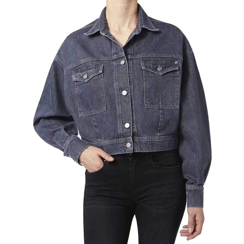 Pepe Jeans Women's Sue Denim Jacket, Black (Archive Black Used 000), X-Large