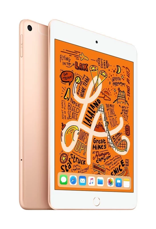 2019 Apple iPad Mini (7.9-inch, Wi-Fi + Cellular, 256GB) Gold (Renewed)