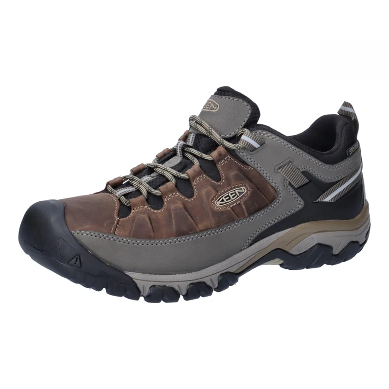 KEEN Men's Targhee 3 Waterproof Hiking Shoes, Bungee cord black.
