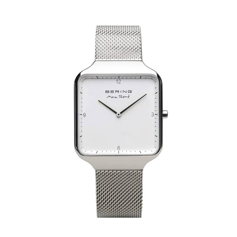 BERING Men Analog Quartz Max René Collection Watch with stainless steel Strap and Sapphire Crystal 15836-004