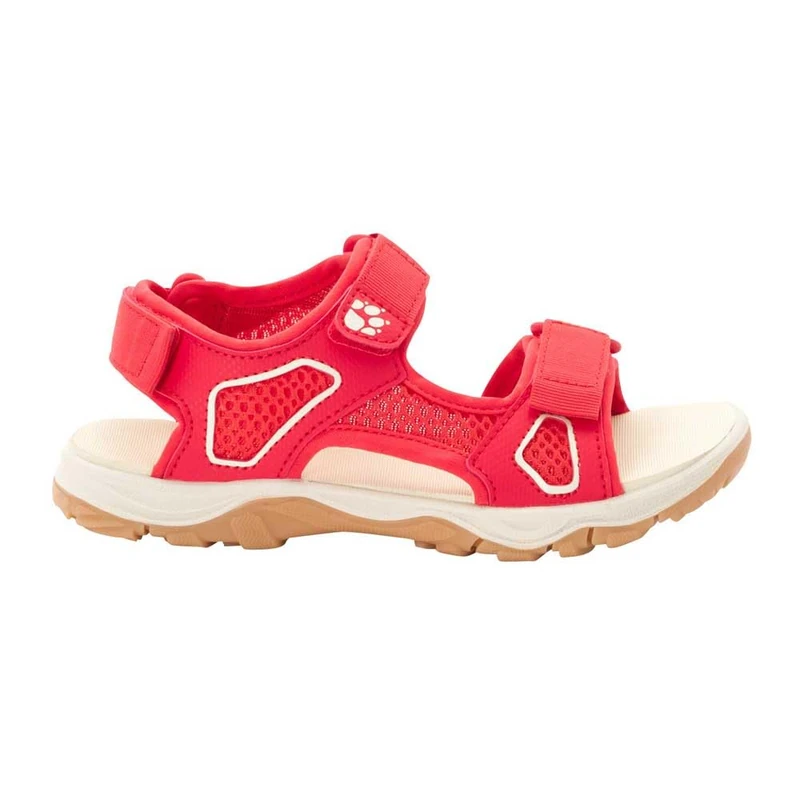 Jack Wolfskin Taraco Beach Sandal K, Unisex Kids’ Sports Sandals, Red (red/champagne 2132), 5.5 UK (39 EU)
