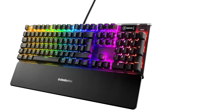 SteelSeries Apex 7 - Mechanical Gaming Keyboard - OLED Display - Red Switches - German (QWERTZ) Layout