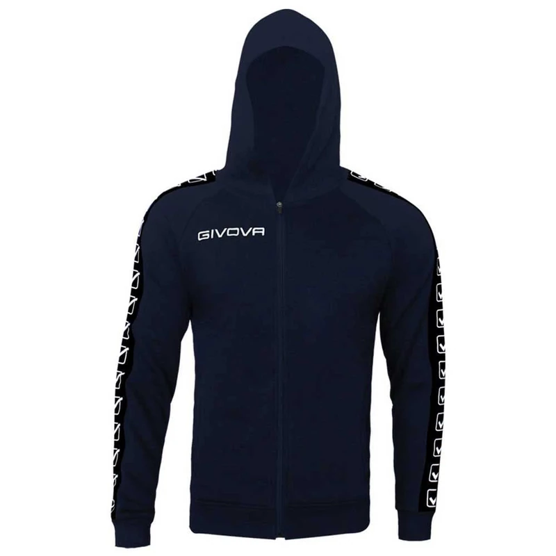 Givova Durchgehender Reißverschluss Sweatshirt Full Zip Band, Blue, S, S