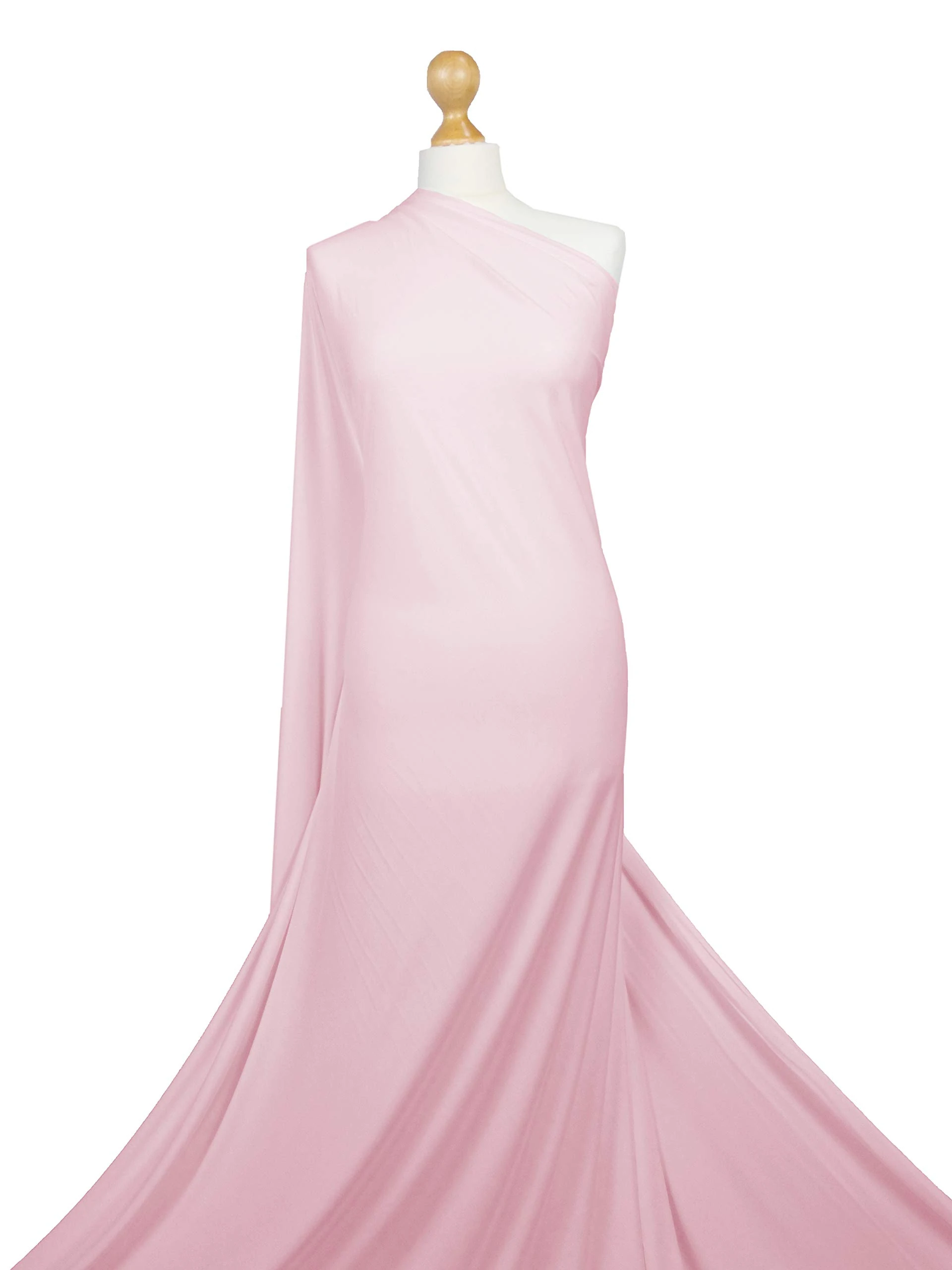 Premium Quality | Soft Touch 4 Way Stretch Fabric Spandex | Dressmaking Material | LF01 | by FABRIQUES (Pale Pink, 1 Meter) by FABRIQUES