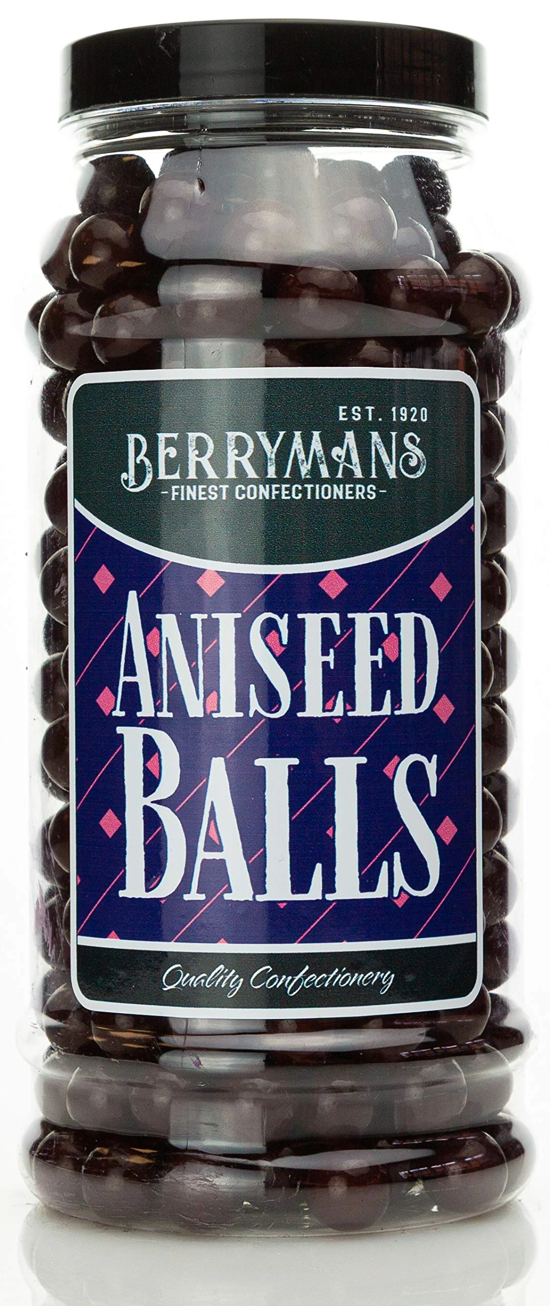 Original Aniseed balls Retro Sweets Gift Jar By Berrymans Sweet Shop - Classic Sweets, Traditional Taste.