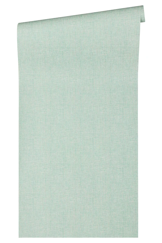 Architects Paper Absolutely Chic Non-Woven Wallpaper in Textile Look 10.05 m x 0.53 m Metallic Blue Green Made in Germany 369769 36976-9