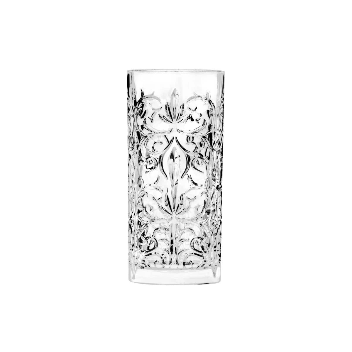 RCR Cristalleria Italiana S.p.a. Line Tattoo | Modern Glass Water and Cocktail Glasses Set of 6 Crystal Glasses 37 cl