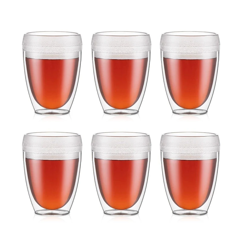 Bodum PAVINA Outdoor Double Wall Tumbler, shatterproof, 0.35 l, Set of 6