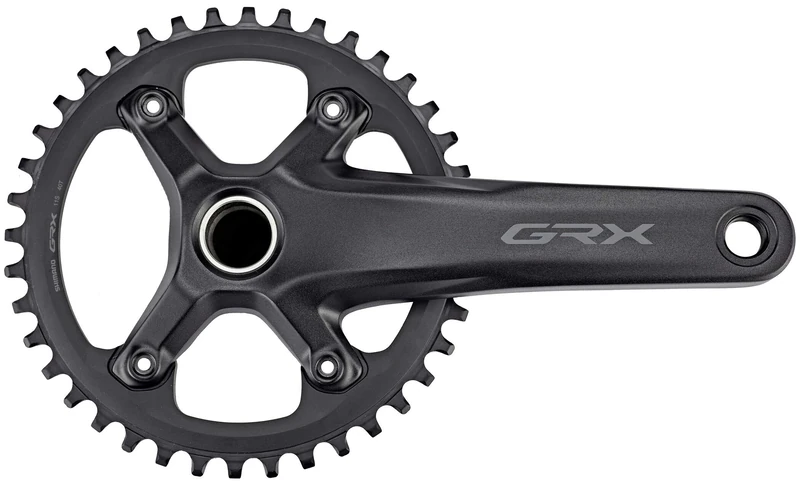 Shimano GRX FC-RX600 GRX chainset 40T, single, 11-speed, 2 piece design, 170 mm, Black, EFCRX600111CXB0