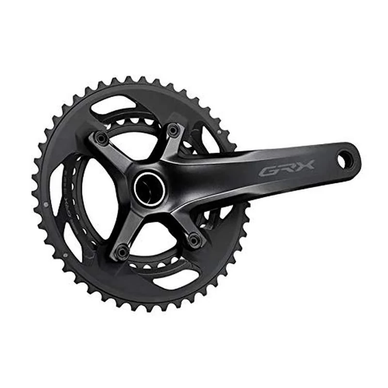 Shimano GRX FC-RX600 GRX chainset 46/30, double, 11-speed, 2 piece design, 172.5 mm, Black, EFCRX600112DX60