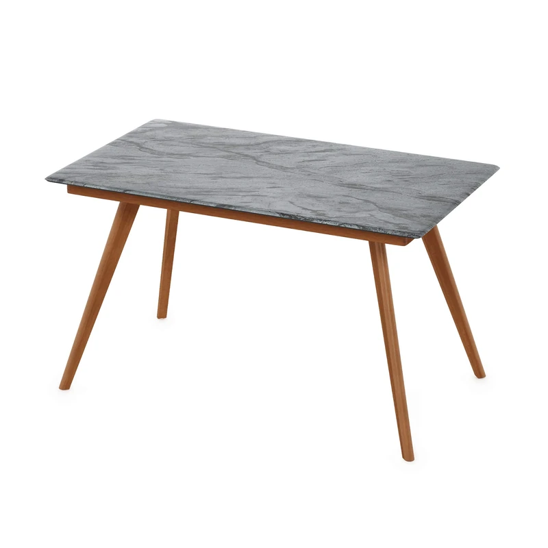 Furinno Smart Top Rectangular Table - Natural Wood Finish