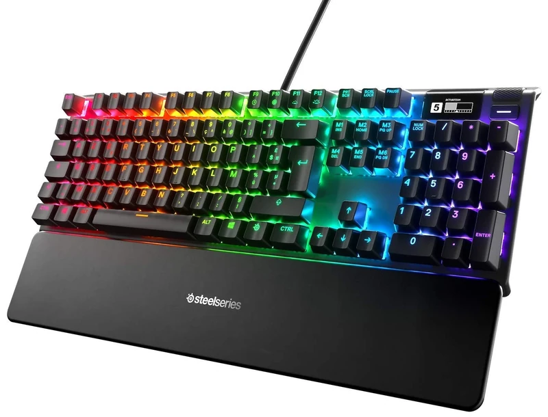 SteelSeries Apex 7 - Mechanical Gaming Keyboard - OLED Display - Red Switches - French (AZERTY) Layout