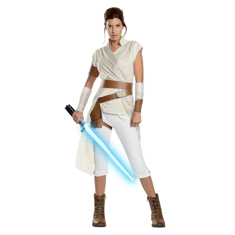 Rubie's Official Disney Star Wars Ep 9, Rey Deluxe Adult Costume, Mulitcolour, M
