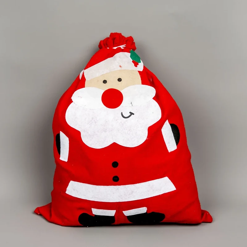 Shatchi 50pcs Extra Large Giant Father Christmas Santa Sack Stocking Xmas Traditional Gifts Presents Bag Bulk Deal Wholesale (100 x 60 cm Each), Red
