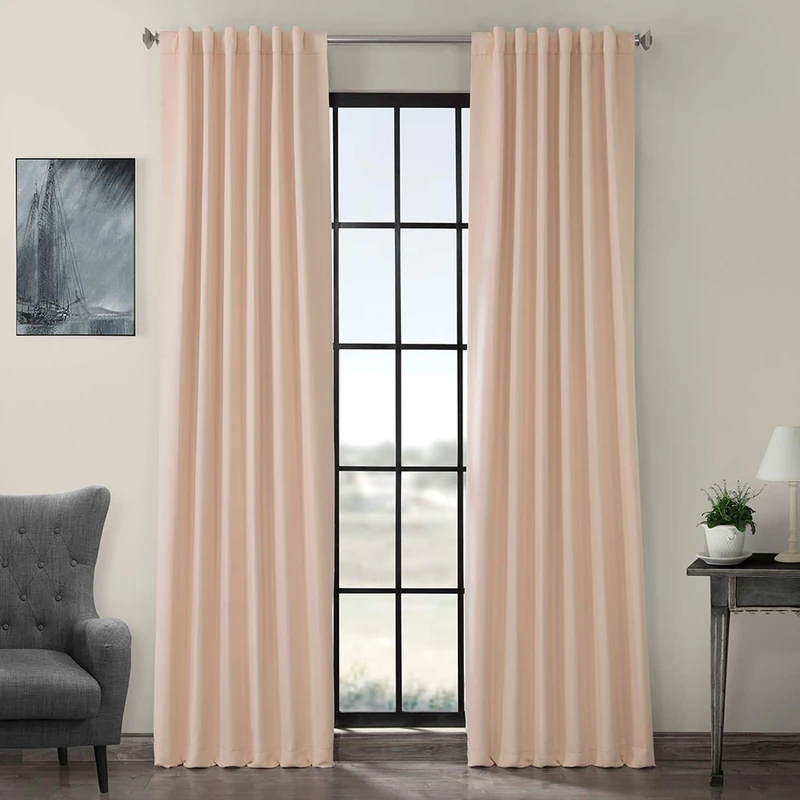 HPD Half Price Drapes Curtain For Room Darkening 50 X 120 (1 Panel), BOCH-141314-120, Bellini Peach