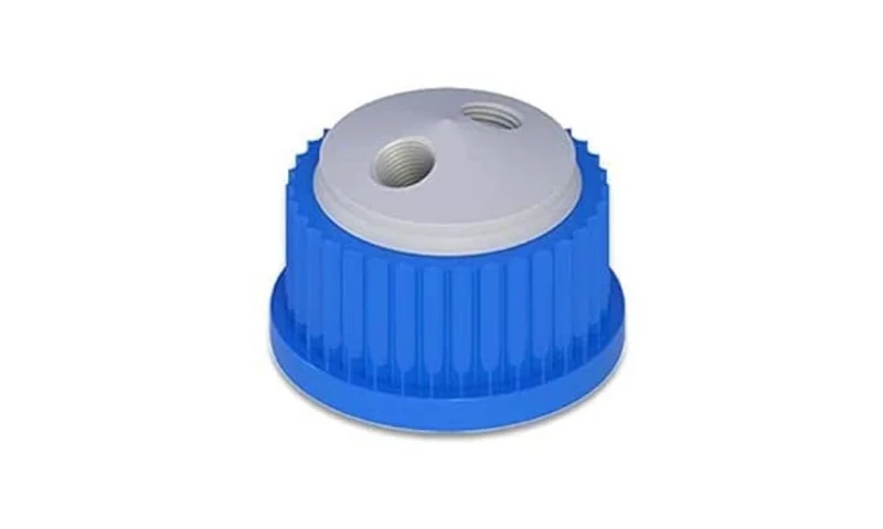 Spex VapLock Solvent Delivery Cap, two 1/4"-28 ports, GL25, 1/ea