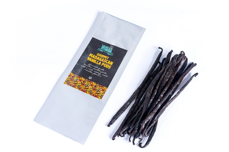 Vanilla Mart - Madagascan Vanilla Pods - Pack of 20 Vanilla Pods - Grade A Vanilla Beans - Whole Grade A Vanilla Pods - Premium Madagascar Vanilla - Vanilla Pods & Beans From Around The Globe