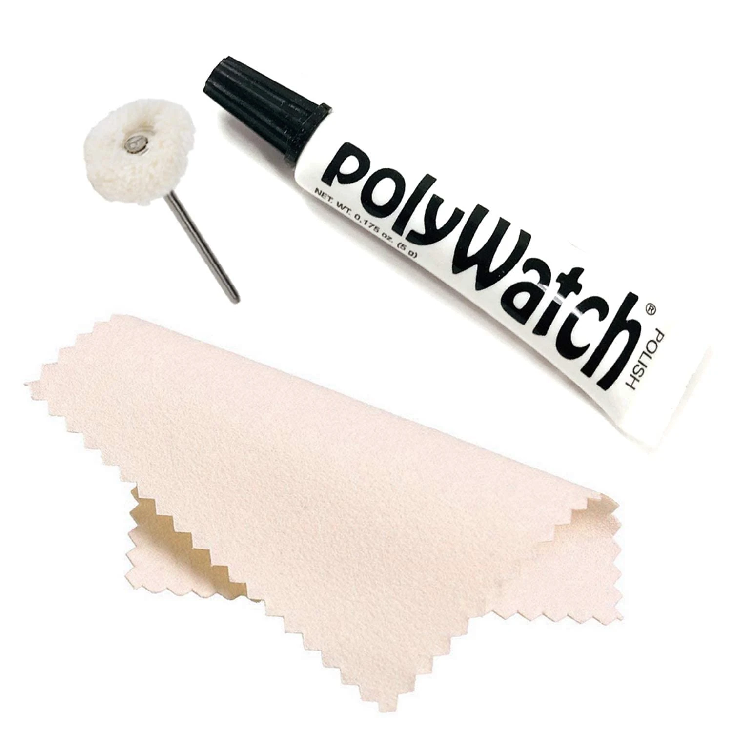 Polywatch Watch Polish | Watch Cleaning Kit with 5ml Tube & Polishing Cloth - Mirror Finish Scratch Remover