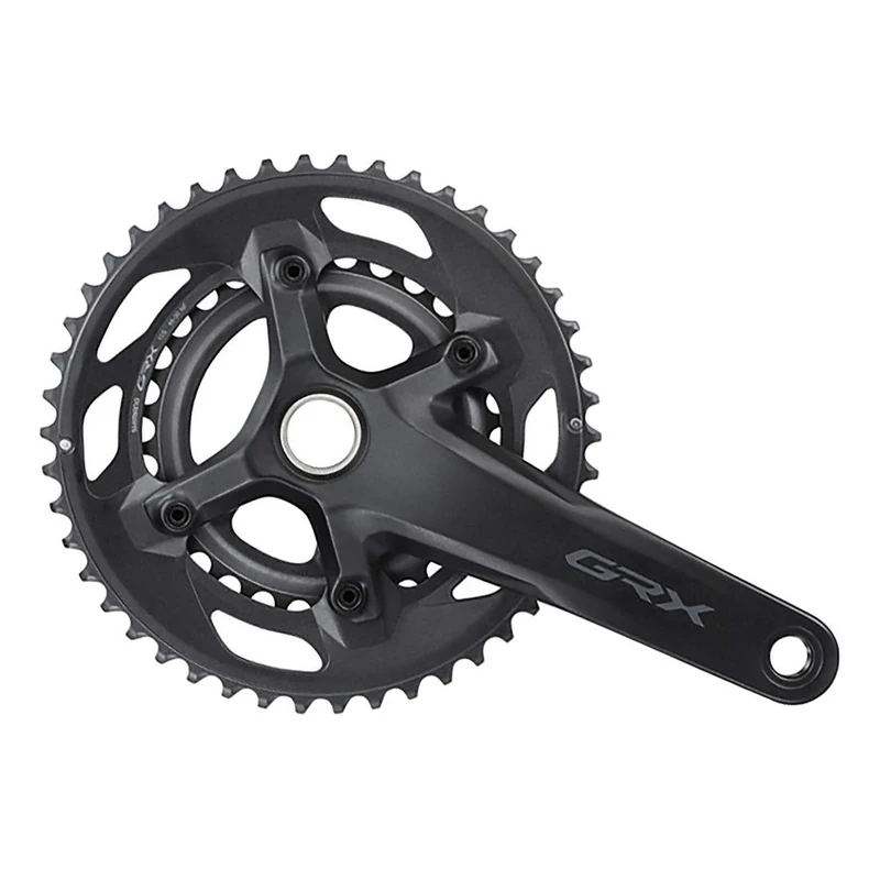 Shimano GRX FC-RX600 GRX chainset 46/30, double, 10-speed, 2 piece design, 172.5 mm, Black, EFCRX600102DX60 - Image 1