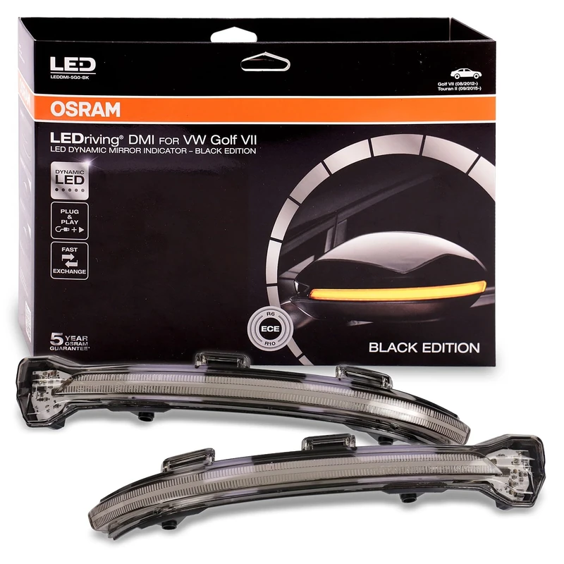 Osram LEDDMI 5G0 BK S LEDriving Dynamic LED Mirror Indicator-Black Edition, Set of 2