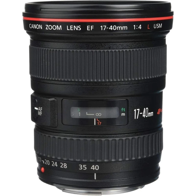 Canon EF 17-40 mm f/4.0 L USM Ultra-Wide Angle Canon EF Zoom Lens - Black (Renewed)