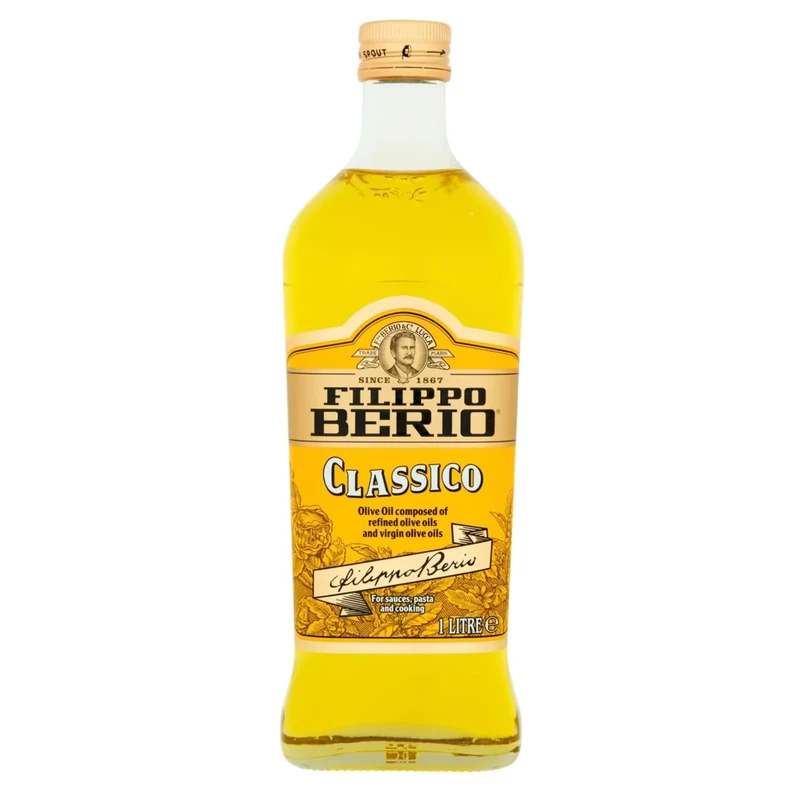FILIPPO BERIO Classico Olive Oil, Cooking Oil & Salad Dressing, Glass Bottle, 1Ltr