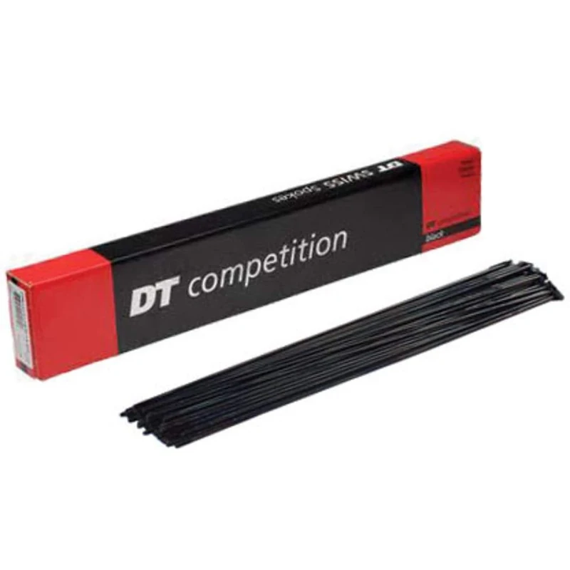 DT Swiss Competition Straight Pull Spokes 14/15 g = 2/1.8 mm box 100, black 300 mm