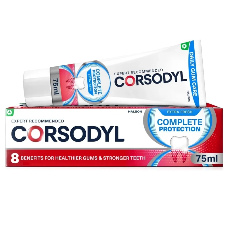 Corsodyl Extra Fresh Toothpaste 75ml Complete Protection for Gums