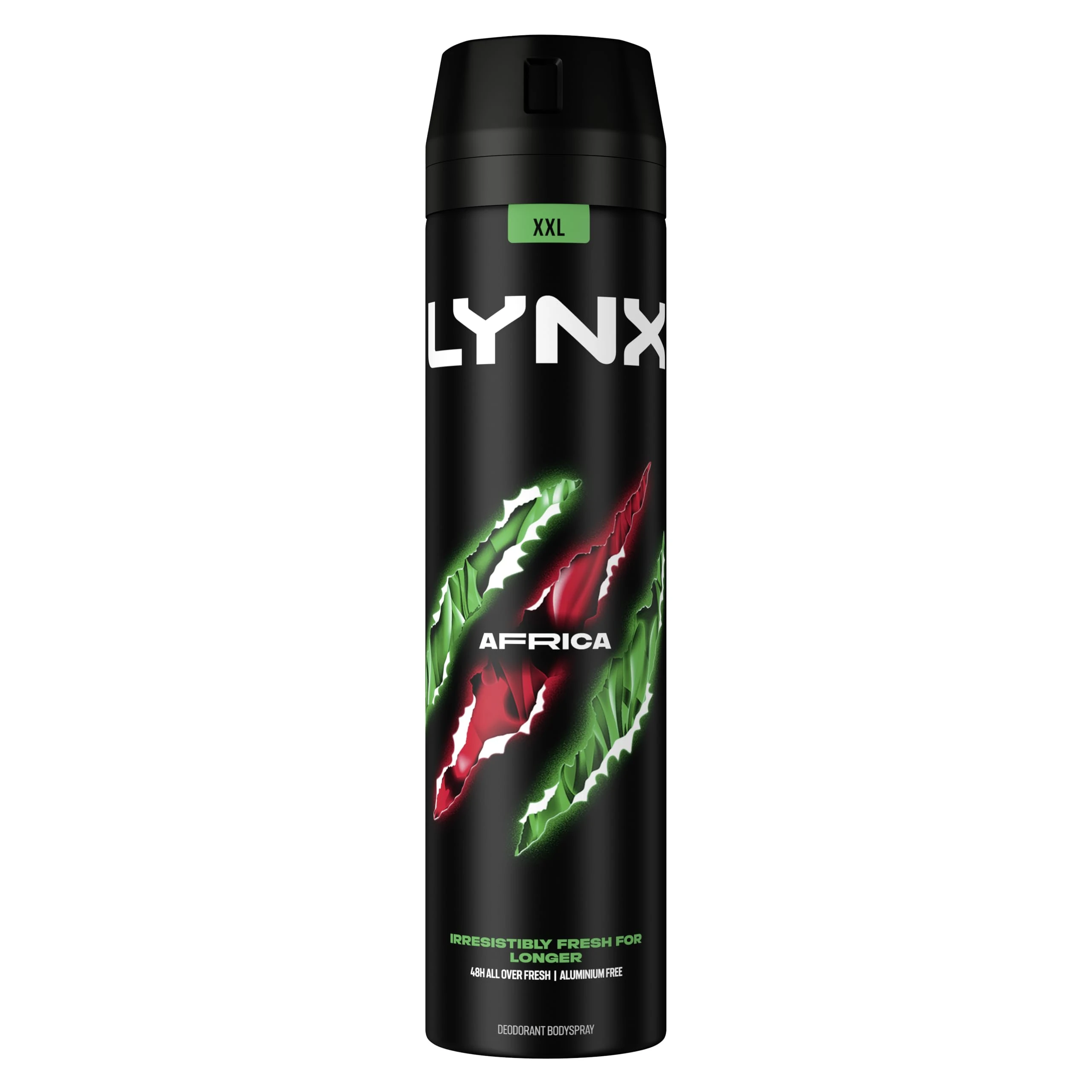 Lynx Men Africa Deodorant Body Spray for 48 hours of odour busting, high definition fragrance with a mandarin & sandalwood scent 250 ml