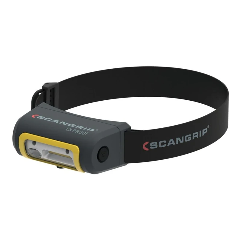 Scangrip 03.5606 Zona ATEX Rechargeable COB LED Headlamp EX-View Black Yellow