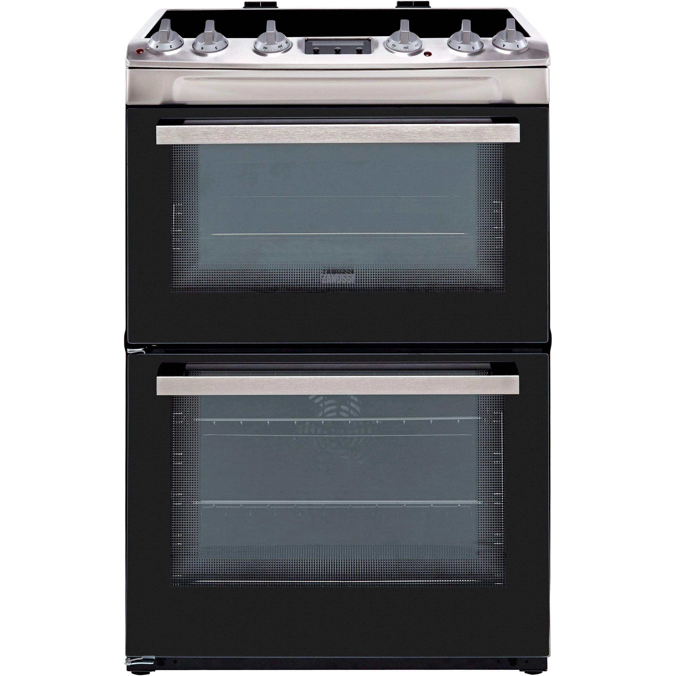 Zanussi ZCV66250XA 60cm Electric Cooker with Ceramic Hob - Stainless Steel