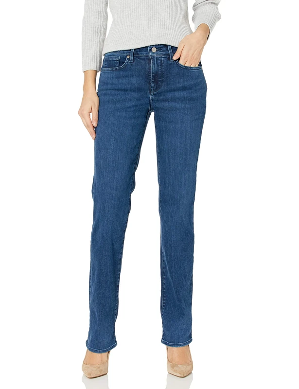 NYDJ Women's Marilyn Straight Denim Jeans, Habana, 6