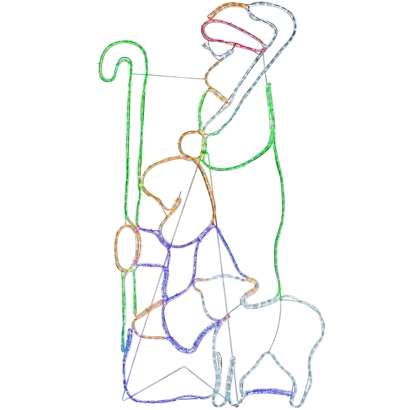 WeRChristmas Nativity 2 Wise Men Christmas Silhouette, Multi-Colour