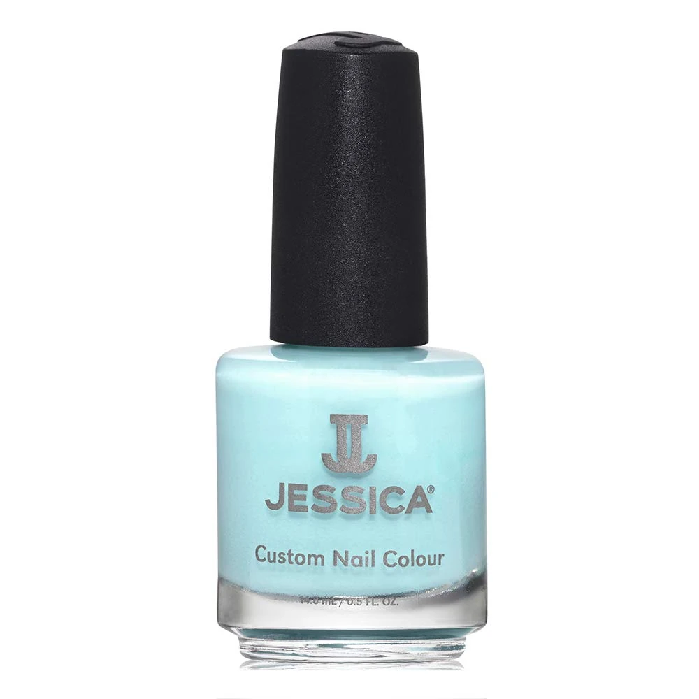 JESSICA Custom Colour Nail Polish | Long Lasting Nail Varnish with Salon Professional Finish | Award-Winning Polish, Helps Strengthen Nails | Cool-Toned Blue Crème | Cool in the Pool | 14.8ml