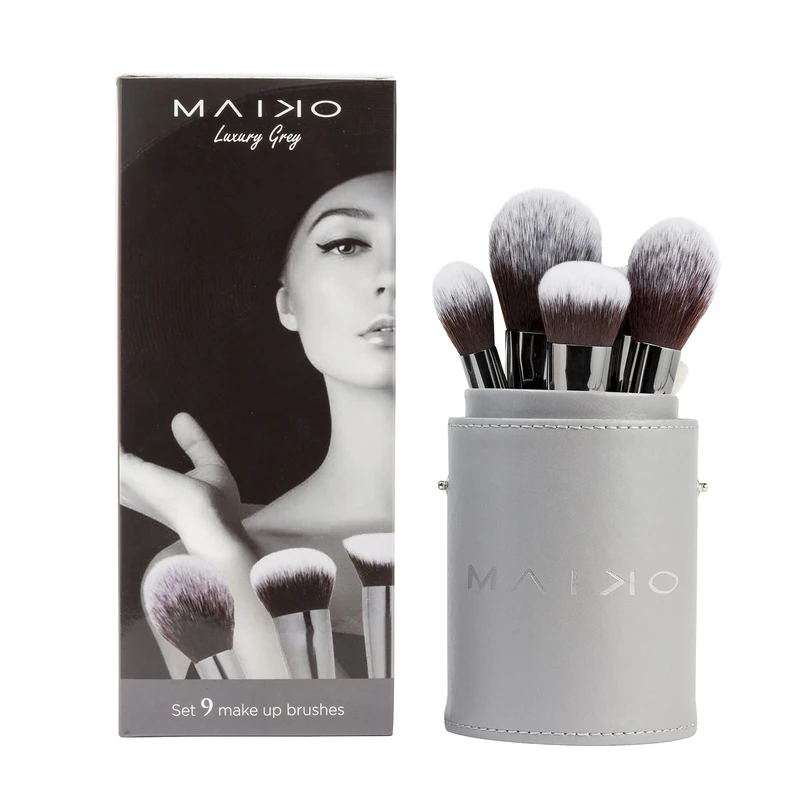 Set of 9 Brochas Maiko Luxury Grey - Image 1