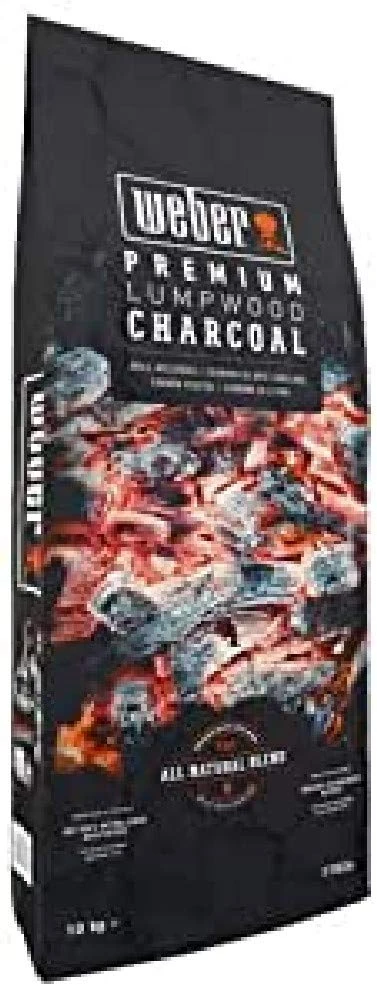 Weber Premium Charcoal (10kg Bag), for quick & hot coals, ideal for searing grill food, 100% natural wood, EU product, sustainably sourced, FSC certified (17826)